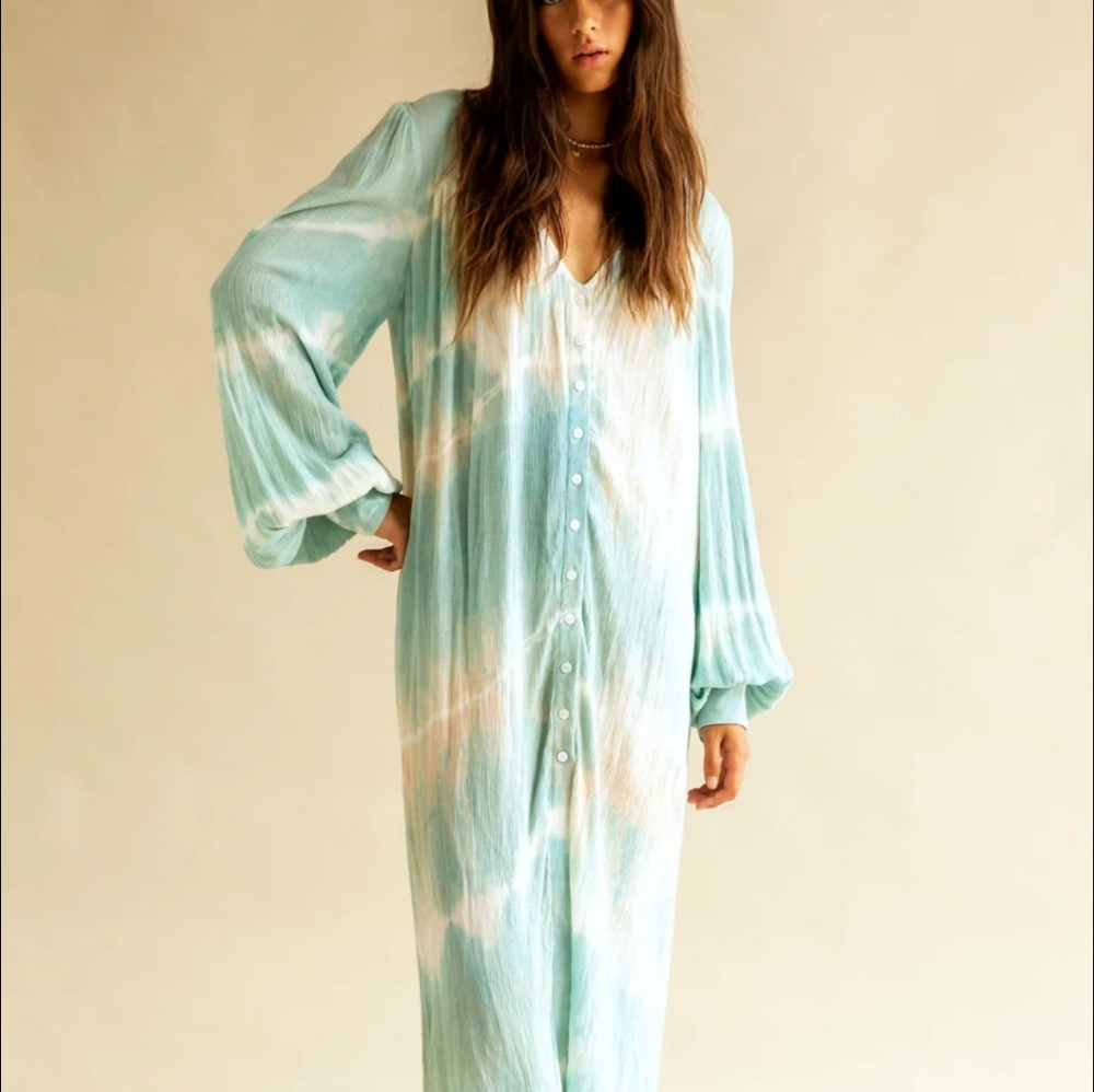Lenni The Label Maxi Dress Duster Size Small